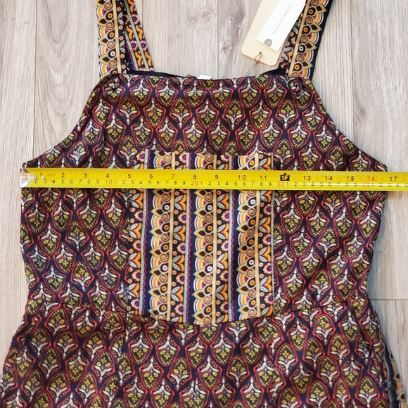 Let Me Be, Anthropologie Overall Jumper, Wide Crop Leg, Cotton, Med, NWT - Picture 10 of 16